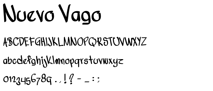 Nuevo Vago font